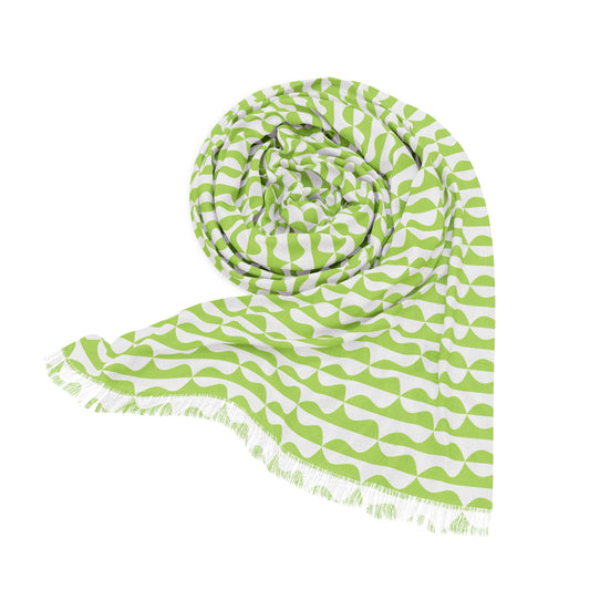 Lime Gometrics Lightweight Scarf