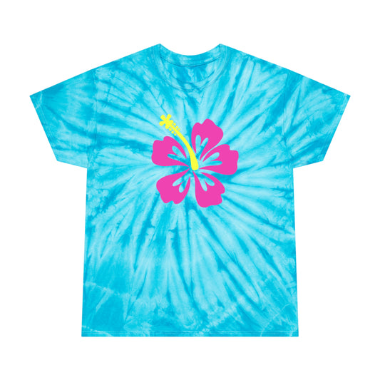 Tie-Dye Tropical Flower T-Shirt