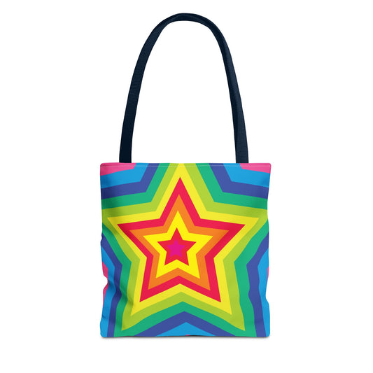 Rainbow Star Tote Bag