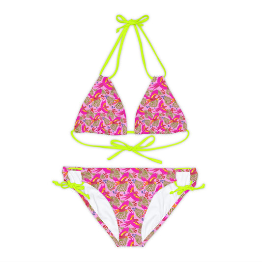 Pink Parrot Bikini