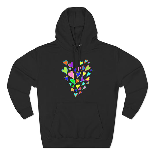 Love Hearts Fleece Hoodie