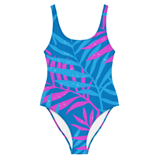 Blue Palm Swimsuit